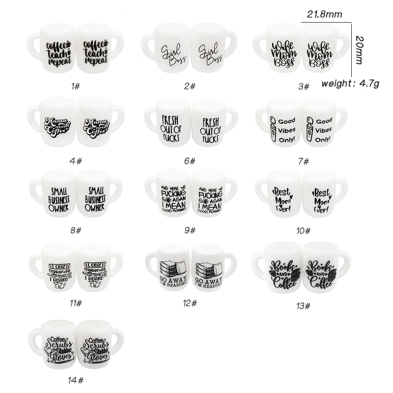 10pcs  New  Silicone  Cup Baby Oral Care Food Class Pacifier Necklace Accessories Baby Bath Toy Gifts 5