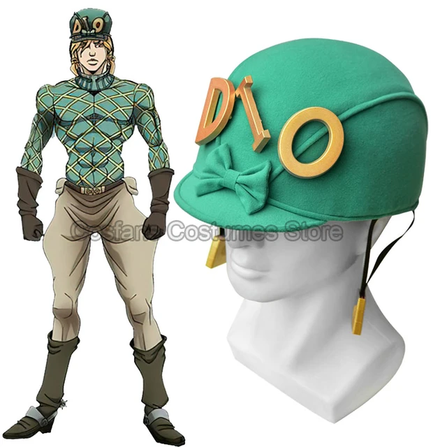 Anime Jo Bizarre Adventure Steel Ball Run Johnny Joestar Cosplay Hat JO  Jonathan Costume scarf Sunscreen Hat with Ornament - AliExpress