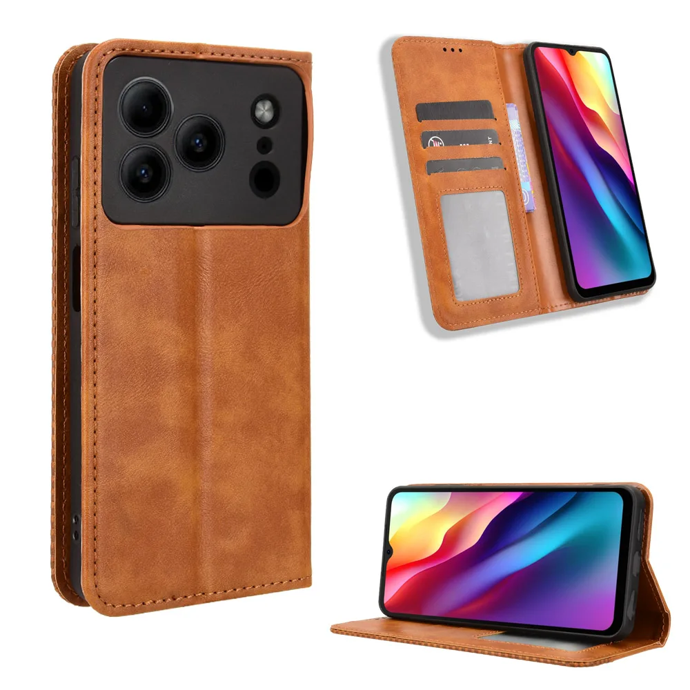 High-Quality PU Leather + TPU Protective Flip Wallet Phone Case - Anti-Knock Design