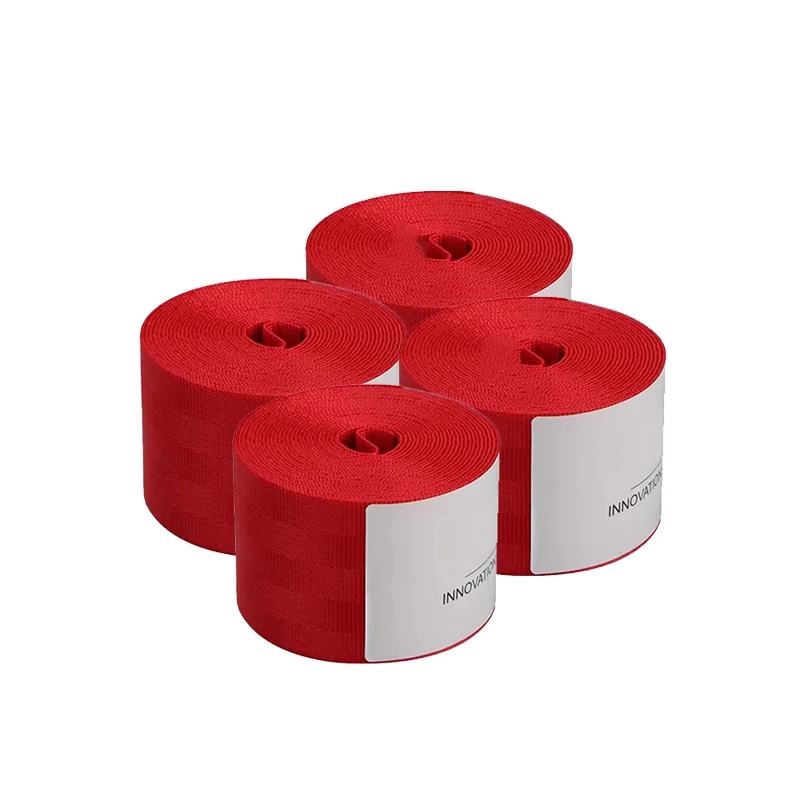 4 stücke Rote Kante Auto Sitz Gürtel Gurtband Polyester Sitz Runde Nylon Sicherheit Gurt 3,6 M 48 MM Auto sitz Umwandlung Auto Zubehör DIY – Detail 17