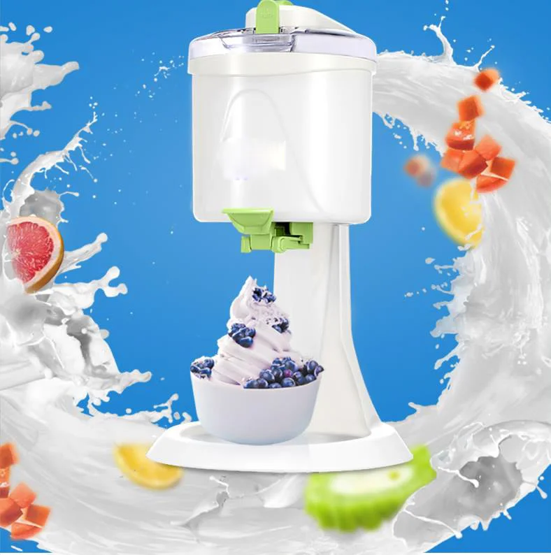 220V-240V Machine Icecream Hot Sale Mini DIY Fruit Milk Automatic 20W Ice Cream Maker household Ice Machine For Family 2