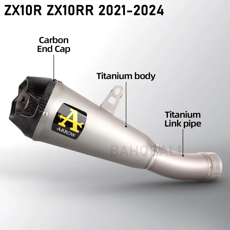 For KAWASAKI NINJA ZX10R ZX10RR 2021-2024 Motorcycle Exhaust ARROW