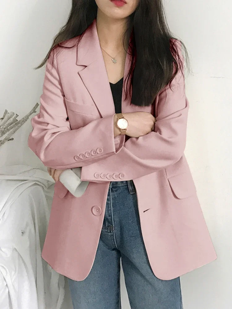 Office Lady Blazer for Women Elegant Stylish Classy Korean Style Women's Blazers Coats Spring Casual Top Women Jacket Clothing
