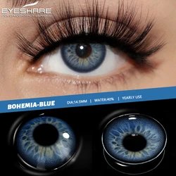 Vibrant Color Contact Lenses for a Natural Cosmetic Look (BOHEMIA - BLUE)