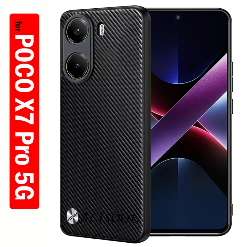 Luxurious Carbon Fiber Texture PU-Leather Protective Cover