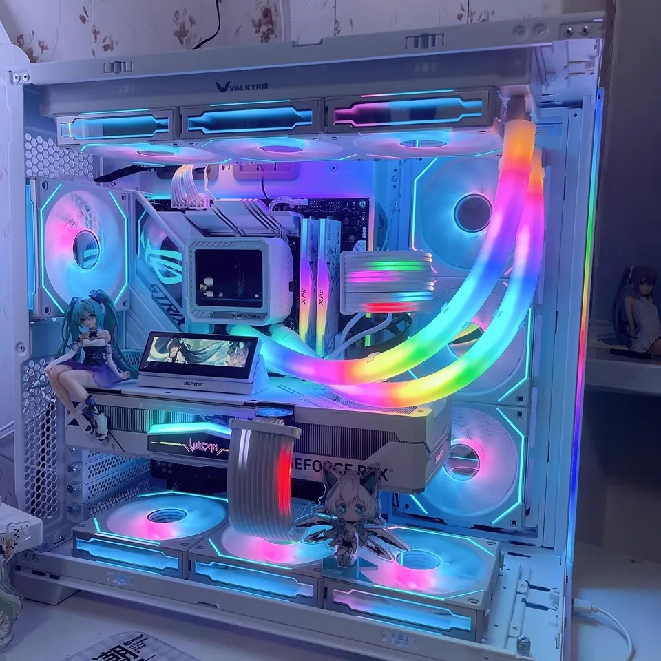JUMPEAK ARGB Neon Light Flexible, 5V ARGB LED Neon Tube Light Strip Sleeve Cover for Gaming PC 120 240 360 AIO CPU Water Liquid Cooler Modding - Image 6