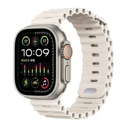 Ocean Silicone Strap for Smartwatch Sport Bracelet Wristband (Starlight)