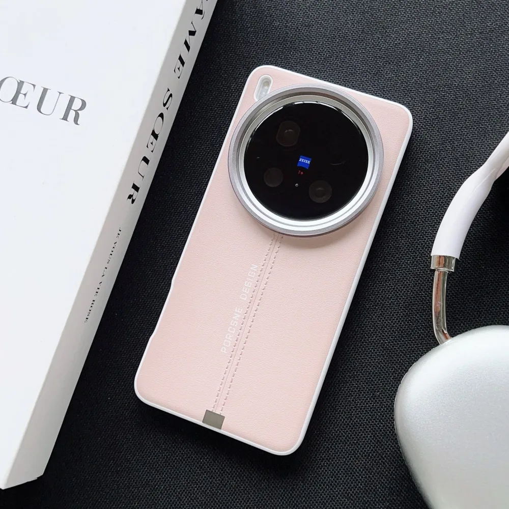Luxury PU Leather Magnetic Wireless Charging Protective Back Cover Case