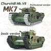 Tongde RC Tank 1/16 Churchill Mk.VII C2310 Remote Control British Main Battle Tank Model Metal Tracks Off-road Car Toy Gift 1
