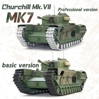Tongde RC Tank 1/16 Churchill Mk.VII C2310 Remote Control British Main Battle Tank Model Metal Tracks Off-road Car Toy Gift 1