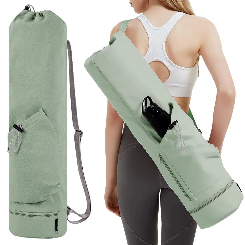 Enhanced Yoga Mat Carrier with Water Bottle Holder & Wet Storage – Versatile Bag for Gym, Pilates & Fitness Sessions