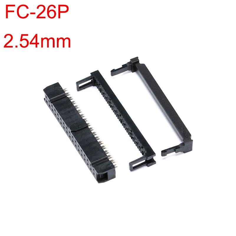 10-Pcs 2.54mm Pitch 2x3 Pin (6 Pin) IDC FC Female Header Socket Connectors