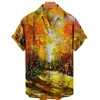 Oversized Shirt Hawaiian Beach Holiday Flower Painting Pattern Summer Casual Man Top Breathable Mens Design Clothing New 4