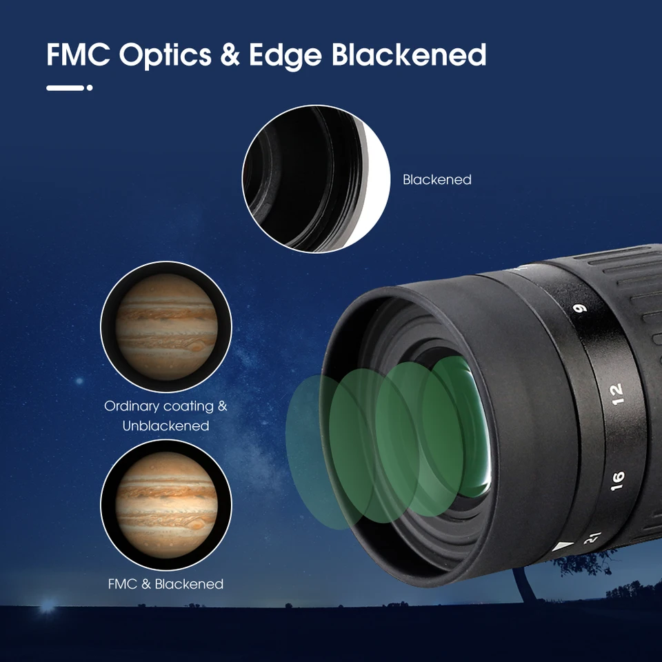 Télescope astronomique Observation oculaire à zoom continu 7‑21 mm 125 pouces 317 mm noir HB046 Télescope astronomique Observation oculaire à zoom continu 7‑21 mm 125 pouces 317 mm noir HB046