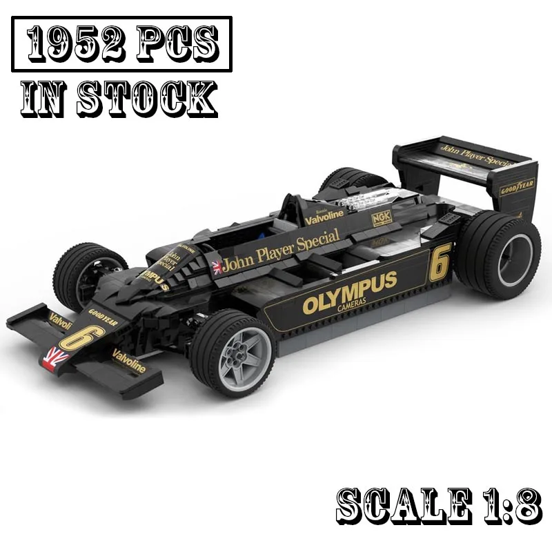 

Classic model 79 MP4-4 TG184 RS10 Formula 1 Race Car Sports Car Model Buiding Kit Creators Block Bricks Kids Toy Birthday Gifts