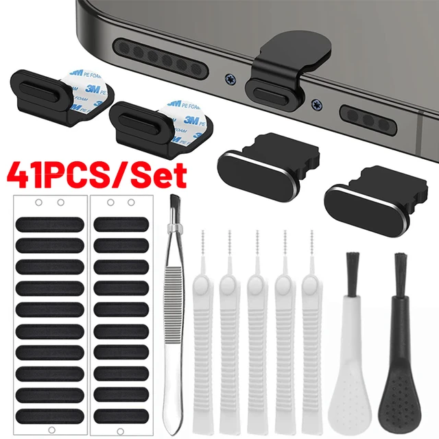 Kit de nettoyage de port de charge de téléphone portable, prise  anti-poussière pour iPhone 14, 13 Pro Max, outil de nettoyage de clavier  d'ordinateur, brosse de nettoyage - AliExpress