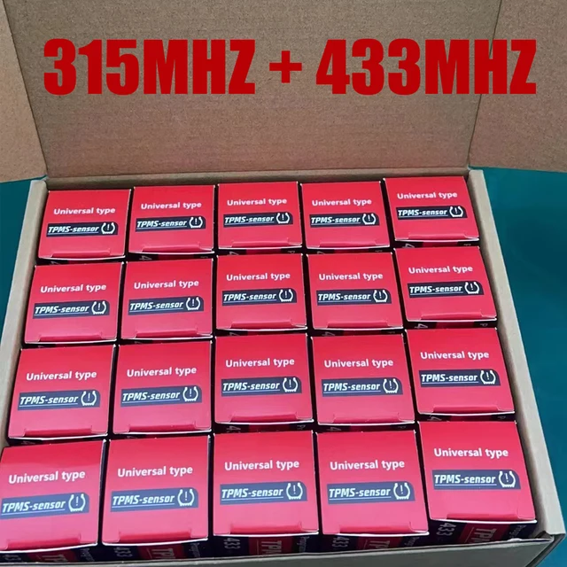 Programable TPMS Sensors 2 in 1 433MHz+315MHz Support Programing with TS501 TS508 TS601 TS608 ITS600E MK808TS MK808S-TS MP808TS