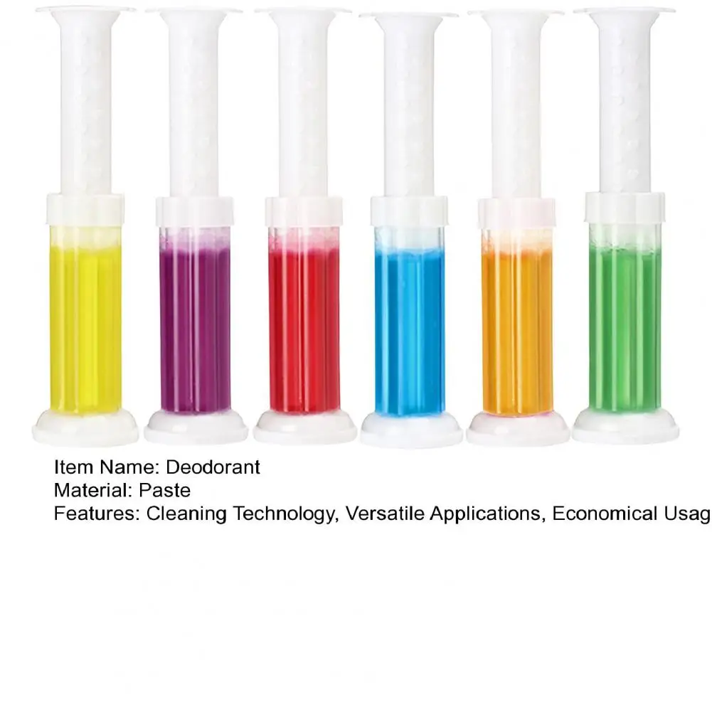 1/6Pcs Deodorant Gel 12times Comfortable Scent Automatic Cleaning Long-Lasting Adhesion Toilet Sink Cleaner Bathroom Supplies