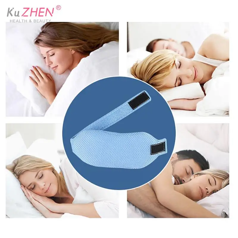 

Adjustable Anti Snore Chin Strap Stop Snoring Sleep Neck Brace Anti Apnea Jaw Solution Sleep Support For Men Women Sleeping Care