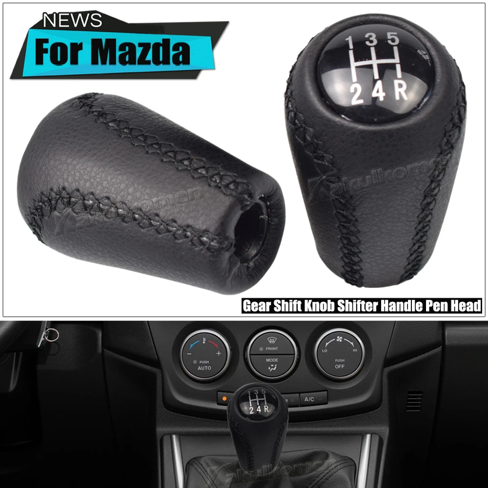 Car Accessories 5 6 Speed MT Gear Shift Knob For MAZDA 3 BK BL 5 CR CW