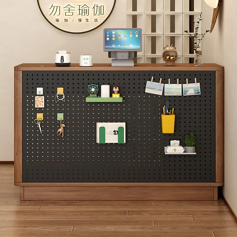 Simple Design Reception Desks Storage Shaped Beauty Salon Front Desk Decorations Modern Design Mostrador Commercial Furniture
