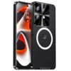 Case For MOTO Edge 50 Pro  Aluminum Alloy Frame Magnetic Glass Back Cover for MOTO Edge 50Pro Shockproof Bumper Funda 6