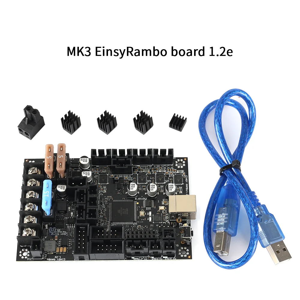 Einsy Rambo 1.2e Mainboard For Prusa i3 MK3 Board With 4 TMC2130 Stepper Drivers SPI Control 4 Mosfet Switched Outputs