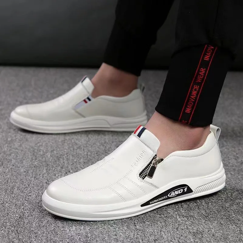 Genuine Leather Men Casual Shoes Breathable Soft Men Loafers Italian Brand Moccasins Slip On Black Driving Shoes