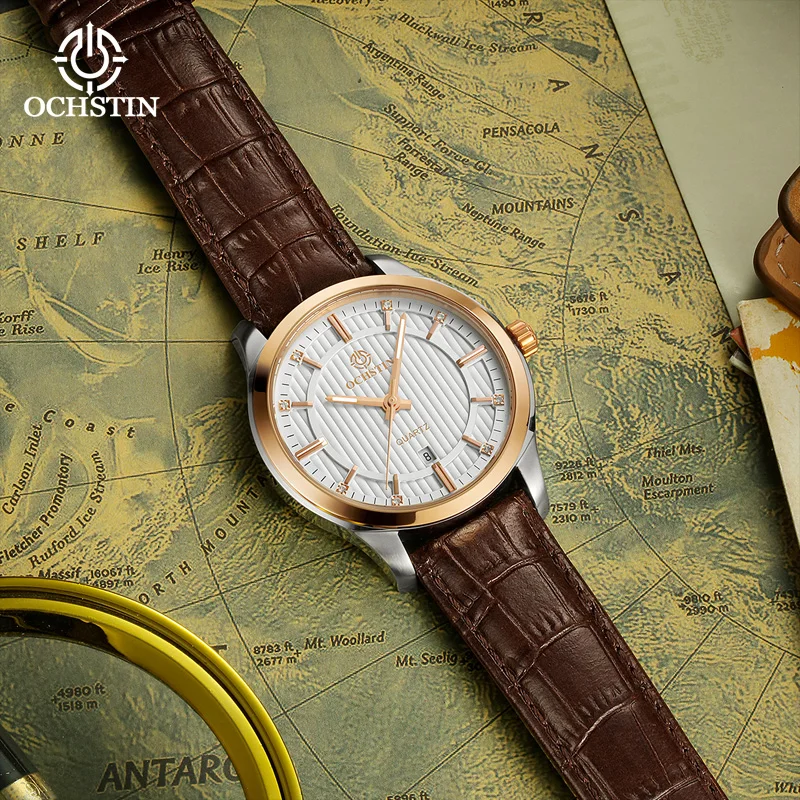 OCHSTIN2024 New Simple and Comfortable Originale Original Collection Multifunction Quartz Movement Watch Men's Quartz Watches
