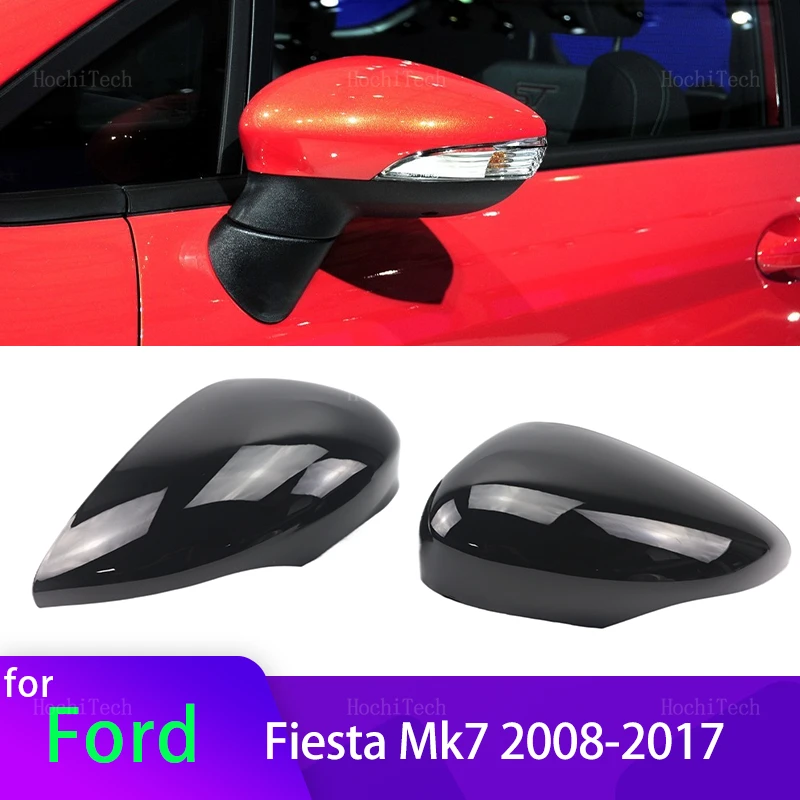 Tapa De Espejo Retrovisor Negro Brillante – Lado Conductor Para Ford Fiesta MK7 (2008-2017)