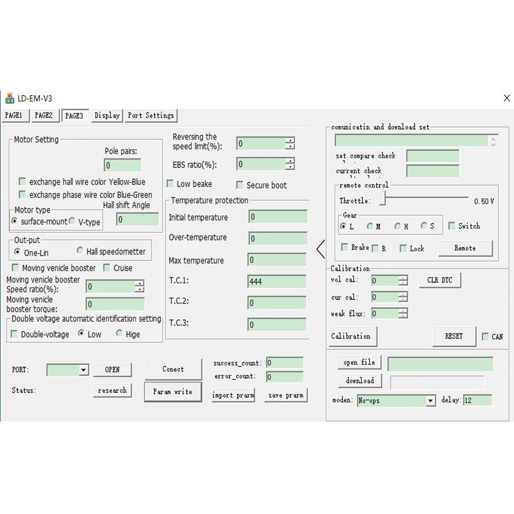 VOTOL Controller PL2303 EM30 EM50 EM80 EM100 EM150 USB Cable Data cable for adjusting controller parameters