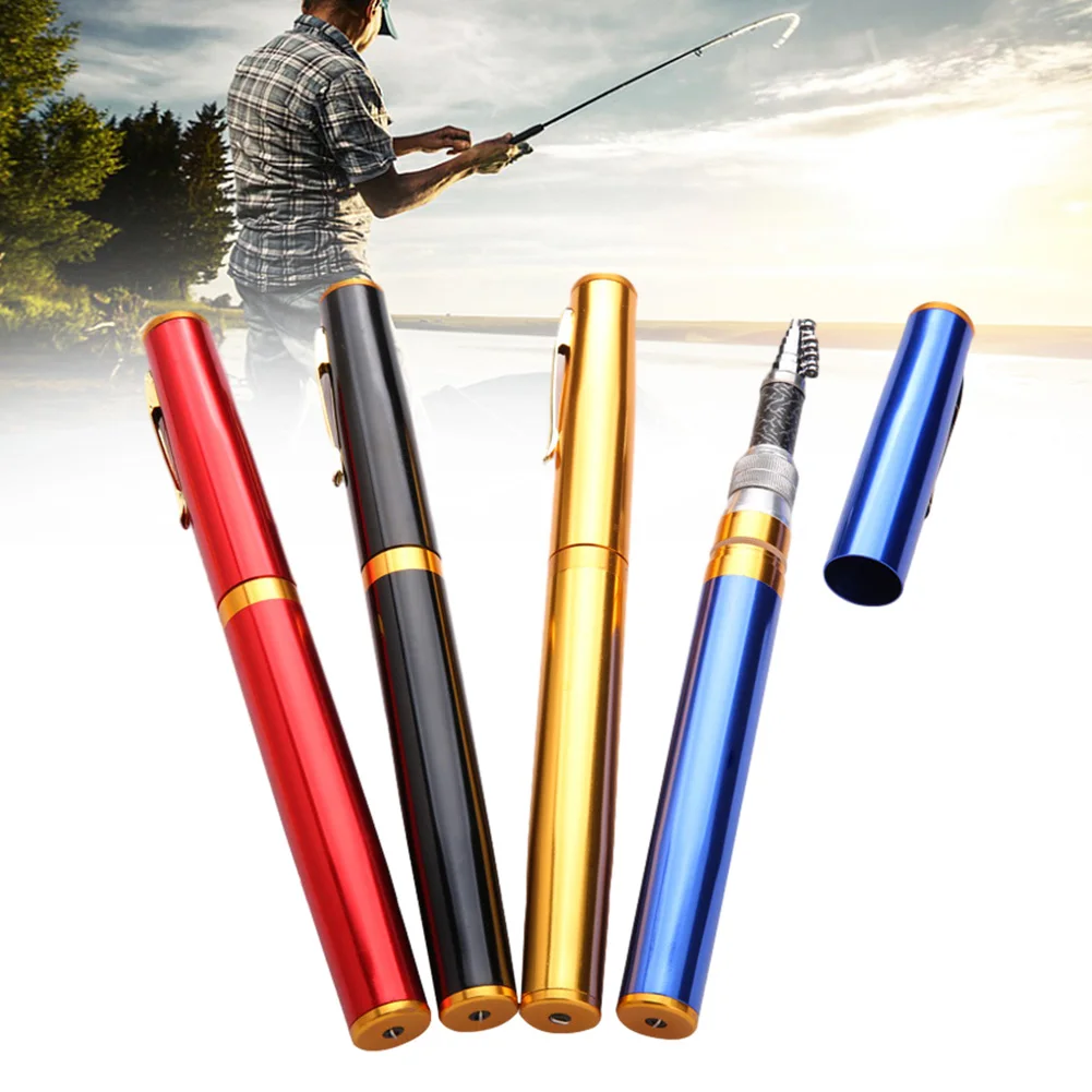

1pc Fishing Rod Ultra-light Ultra-hard Steel Pens Fishing Rod Short Sea Portable Mini Fishing Pole 1.0M/1.2M/1.4M/1.6M 4 Colors