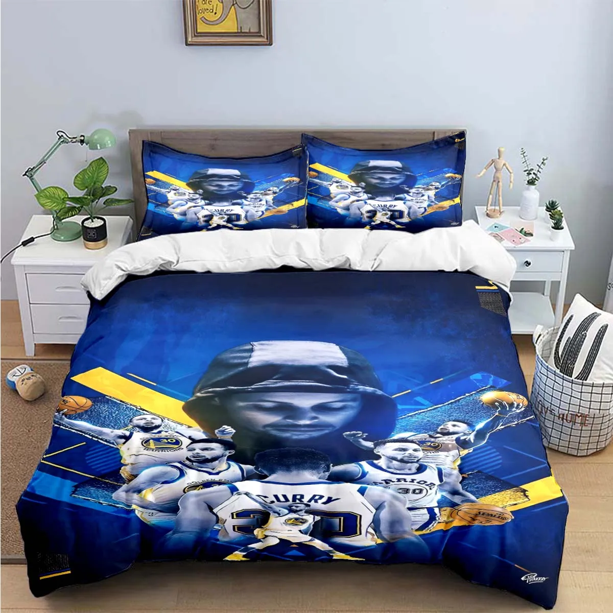 Fashion Basketball Star S-Stephen C-Curry  Print Bedding Sets Bed Supplies Set Duvet Cover Bed Comforter Set Bedding Set Gift 3