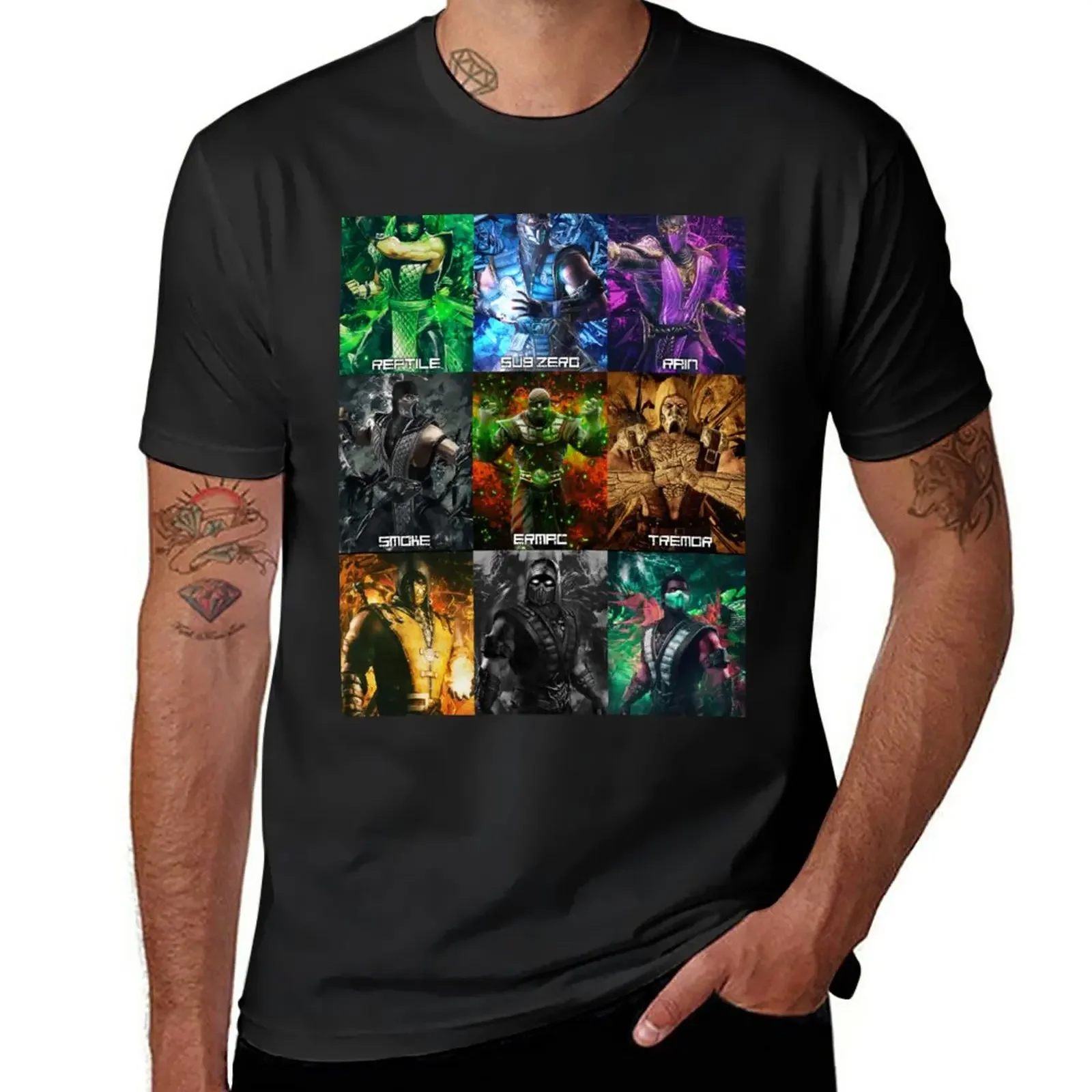 

MK 9 klassic ninjas T-Shirt customizeds customs design your own workout shirts for men