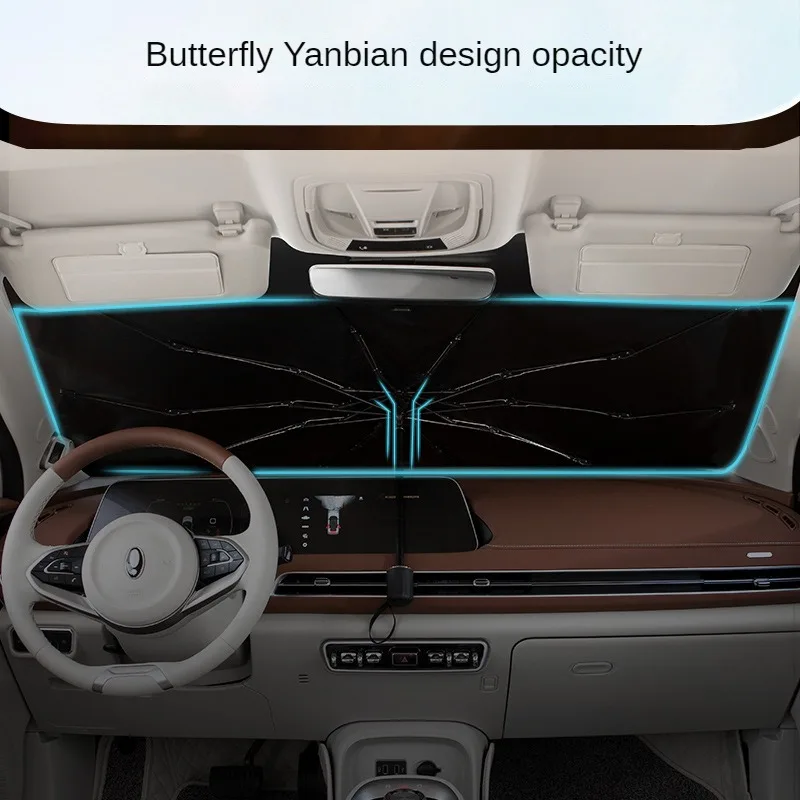 Car Sunshade Umbrella Creative Cartoon Summer Front Windshield Cover Camellia Sun Protection For Front Window Curtain Sun Shades Car Sunshade Windshield Sunshade Windshield Sun Shade