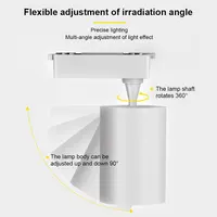 Led Track Light AC220V COB Spotlight Rail Lighting 12W 20W 30W 40W  Set Led Track Rail Spotlight Clothing Store Shop Home 2