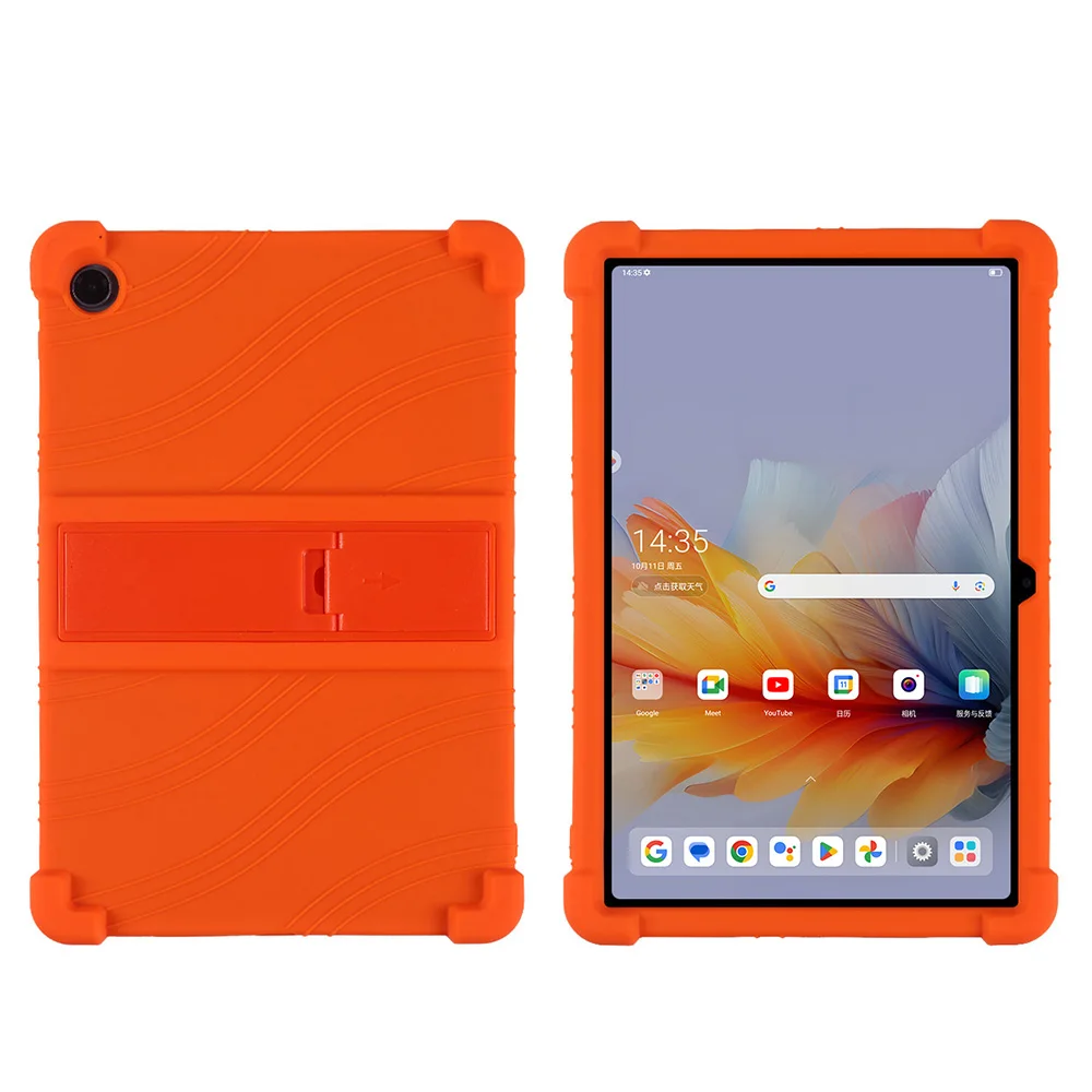 Universal Soft Silicone Case with Adjustable Stand - Shockproof and Safe Tablet Cover