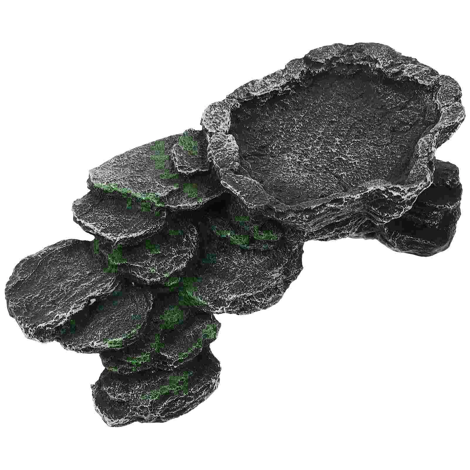 

Pet Climbing Basking Platform Turtle Indoor Tortoise Terrarium Cave Desktop Delicate Ramp Hiding Shelter