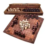 Chess Boards For Adults Tabletop Chess Board War Game Board Game Asymmetric Viking Chess Strategy Games Chess Gifts Party 1