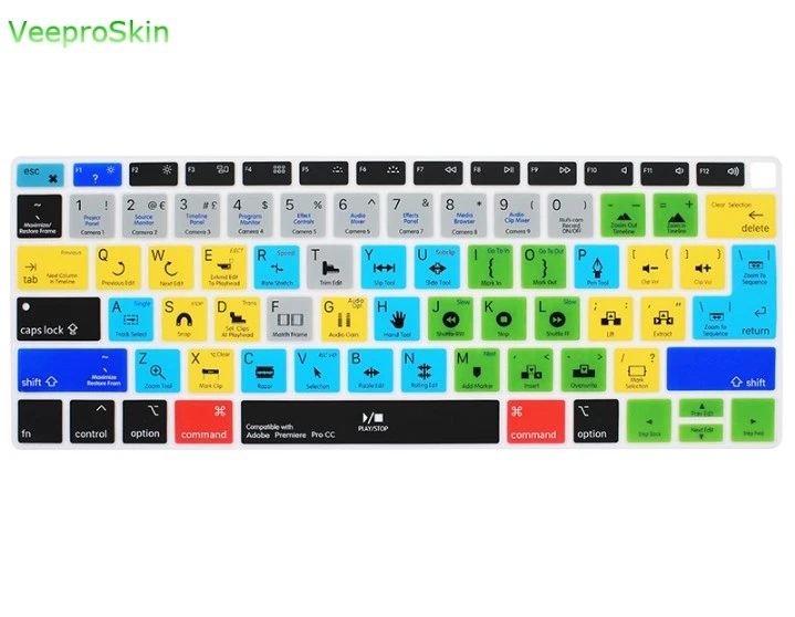 A1932 Per Adobe Premiere Pro Cc Hotkey Cover Per Tastiera In Silicone Skin Per Macbook Air 13 2018 Rilascio Da 13.3 Pollici A1932 2019