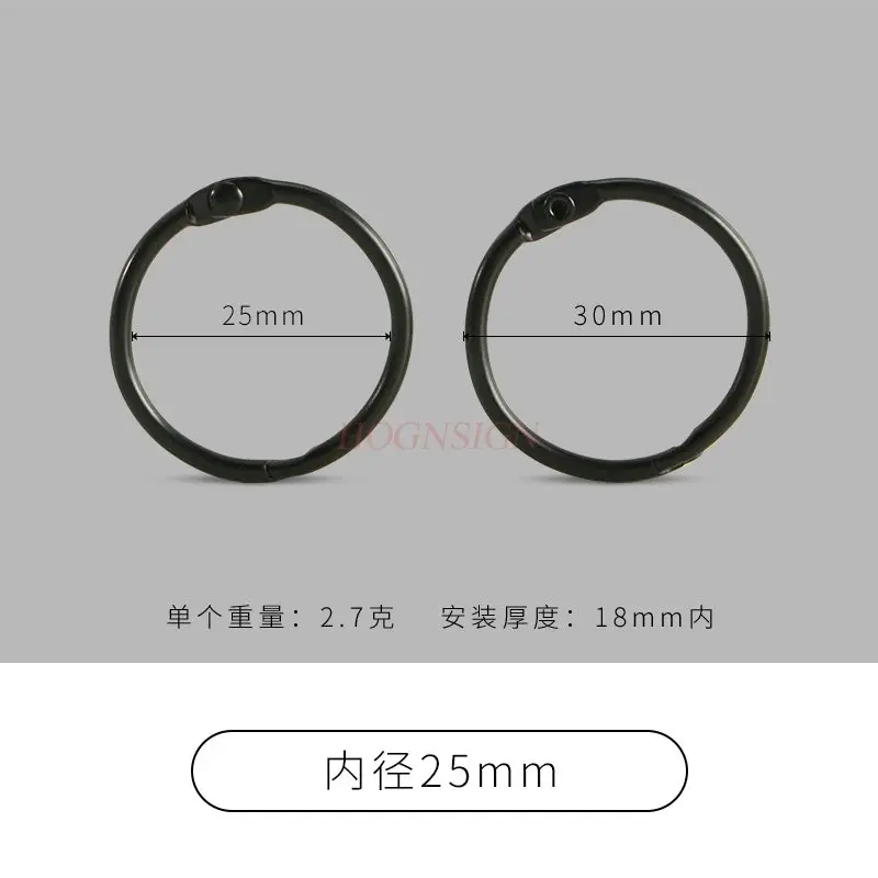 20개 DIY 쥬얼리 액세서리, 컬러 철제 베이킹 페인트, 원형 열쇠고리, 루즈리프 링, 이동식 카드 링, 바인딩 링