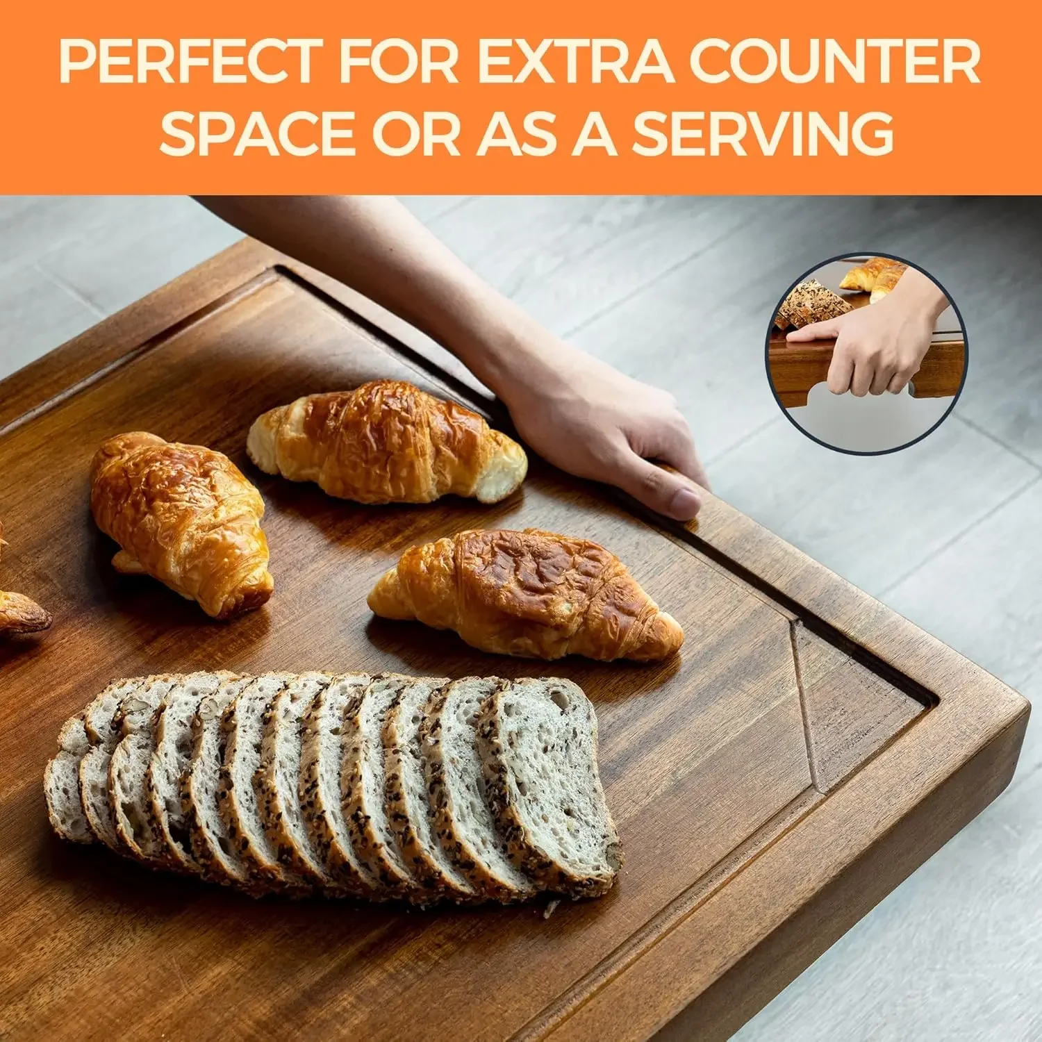 Stove Cover - Acacia Wood  Top Covers for Electric  and Gas  - Sink Cover RV  Top Cover 5