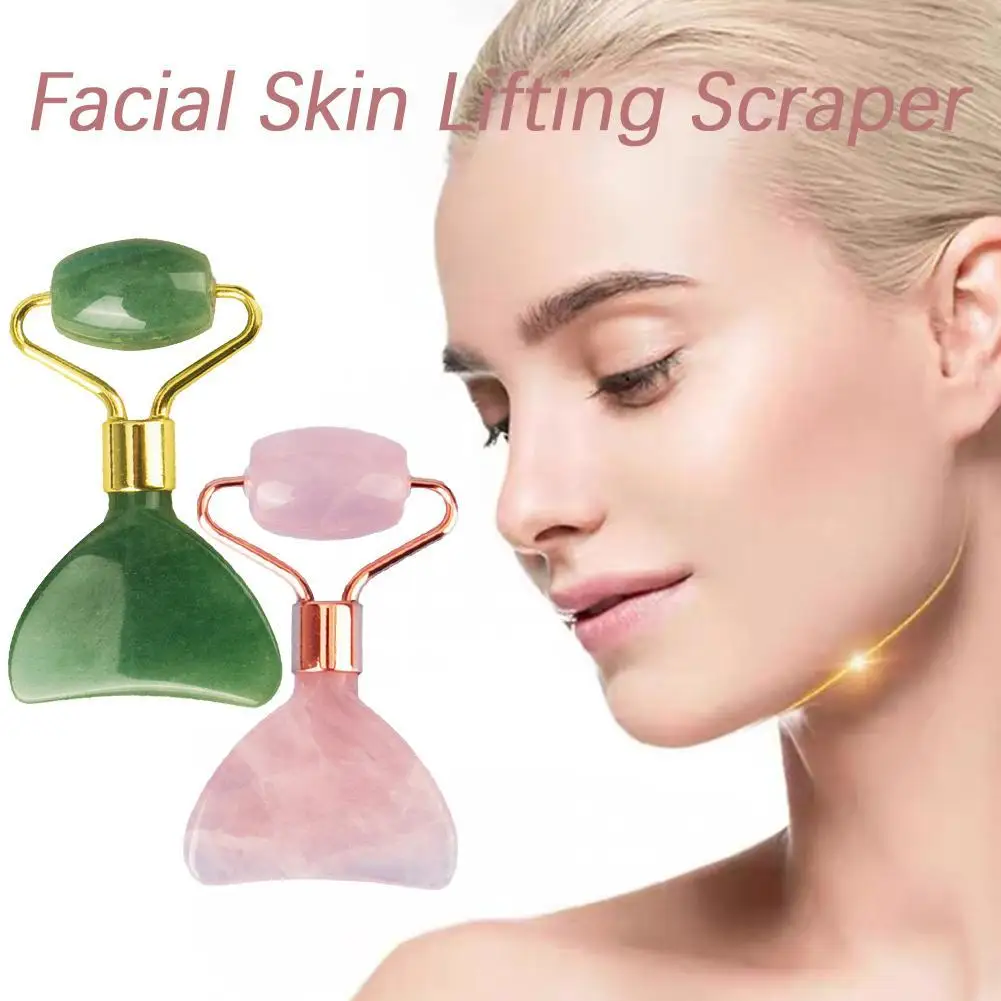 Gua Sha Massage Board Neck Anti Wrinkle Massager Tool Facial Skin Lifting Anti-Aging Face Roller Puffy Eyes Beauty Health Tools