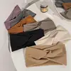 Fashion  Autumn Winter Wide Edge Cross Stretch Fabric Women Girl Headband Headpiece Turban Bandage Hair Accessories Headwear 1