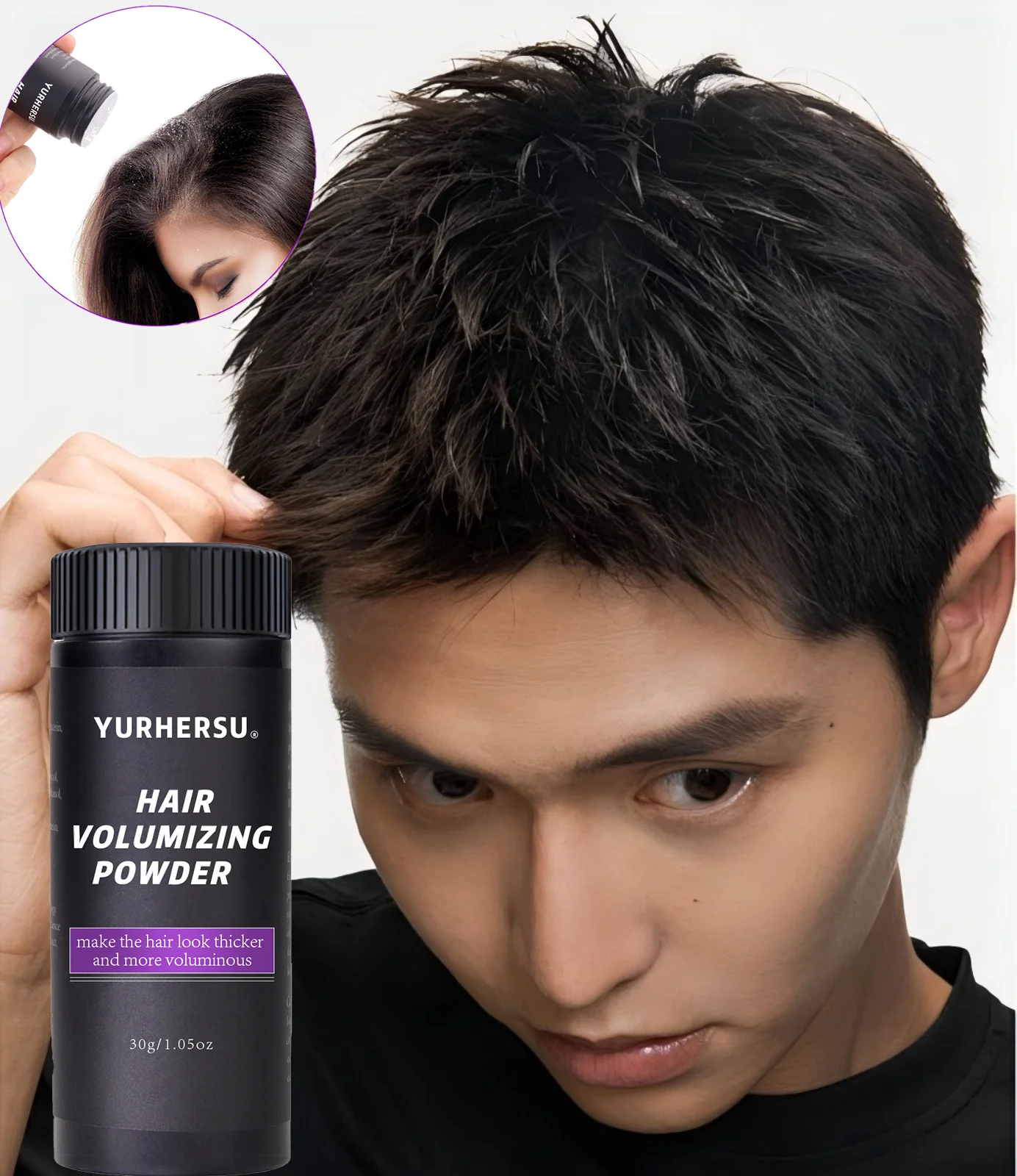 Magic Hair Volumizing Powder Instant Body & Texture for Fine Oily Hair, Invisible Dry Shampoo Alternative, Long Lasting