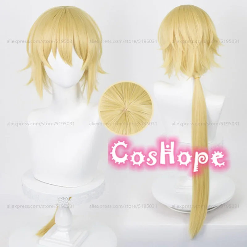 

Honkai Impact 3rd Otto Apocalypse Cosplay Wig 90cm Golden Yellow Wig Cosplay Anime Cosplay Wig Heat Resistant Synthetic Wigs