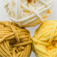 2pcsX50g Thick Velvet Yarn Handmade DIY Knitting Yarn Wool Line Scarf Hat Soft Chenille Yarn Knit Wol 3