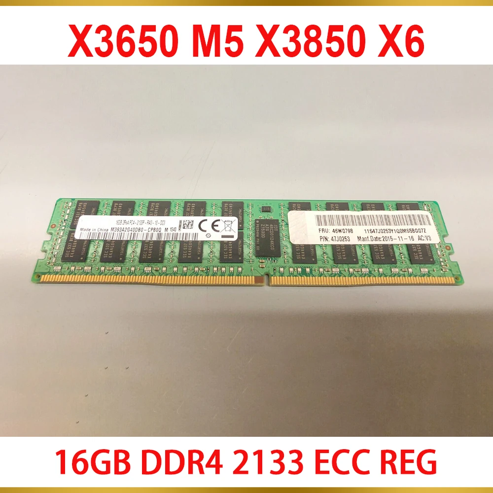1PCS Server Memory For IBM RAM X3650 M5 X3850 X6 46W0798 46W0796 47J0253 16GB DDR4 2133 ECC REG 2 1PCS Server Memory For IBM RAM X3650 M5 X3850 X6 46W0798 46W0796 47J0253 16GB DDR4 2133