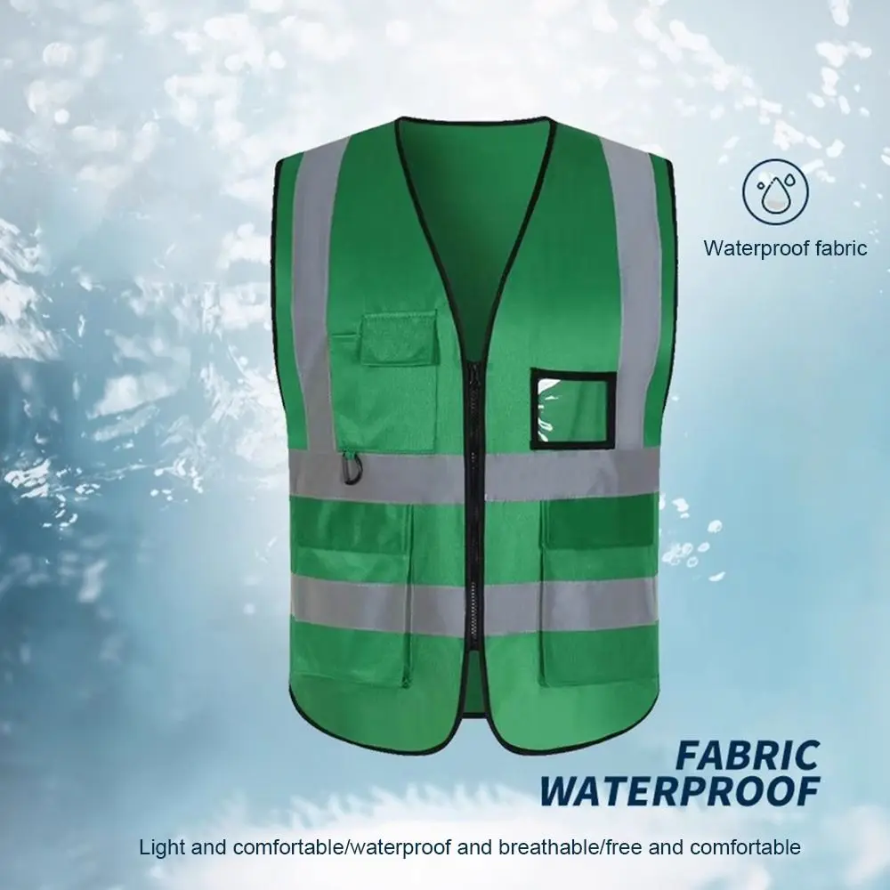High Visibility Reflective Safety Vest Wear Resistant Breathable Traffic Waistcoat Comfortable Fashion Cycling Safe Jacket