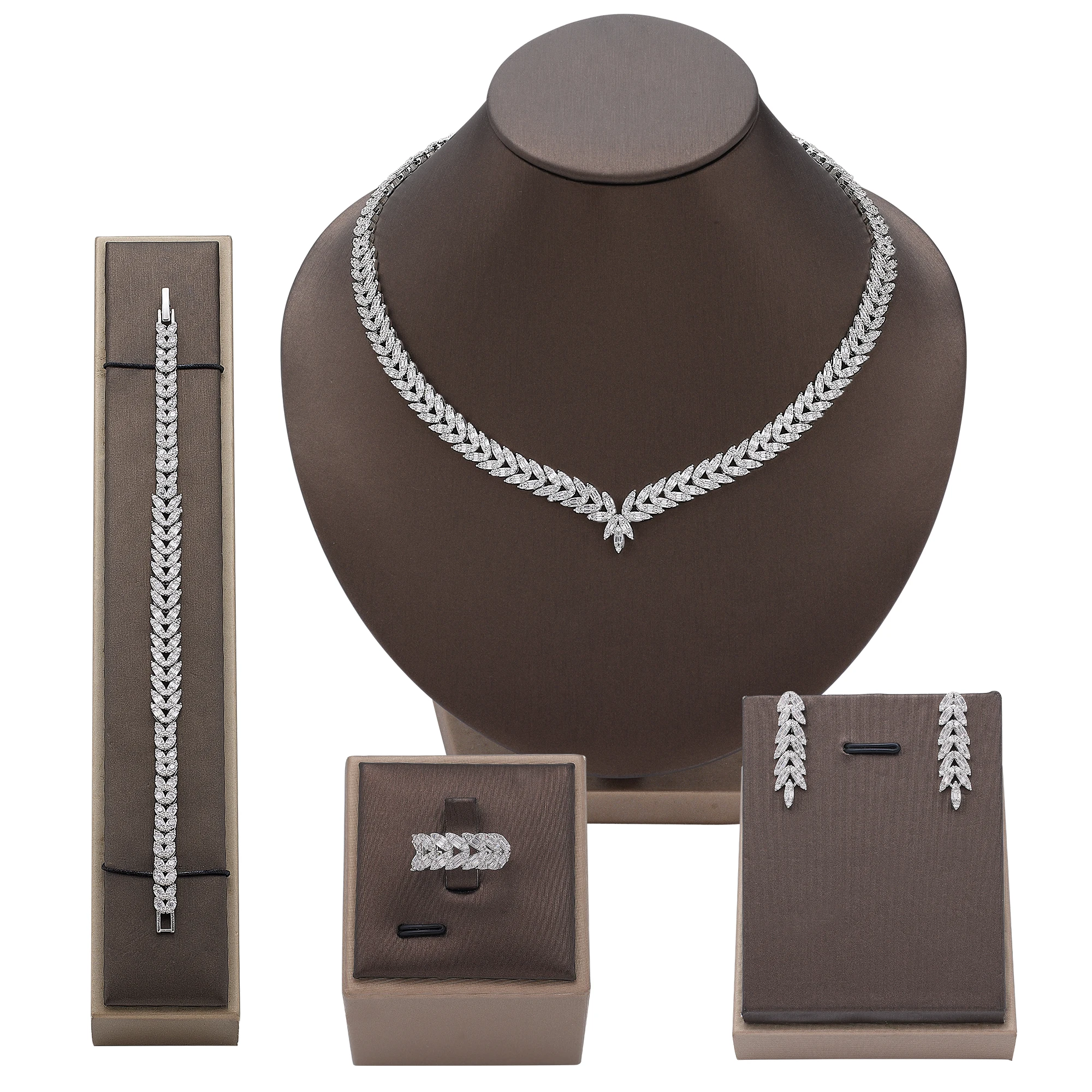 S7725a5c491994e71b7b514101b294904L Luxury Women Jewelry Elegant Shape Bridal CZ necklace earrings bracelet ring jewelry sets and Big Wedding Jewelry Sets For Bride Mallzona